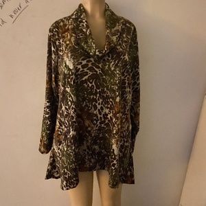 3x$30 Yummy Plus Size 5X Turtleneck Blouse Long Sleeve